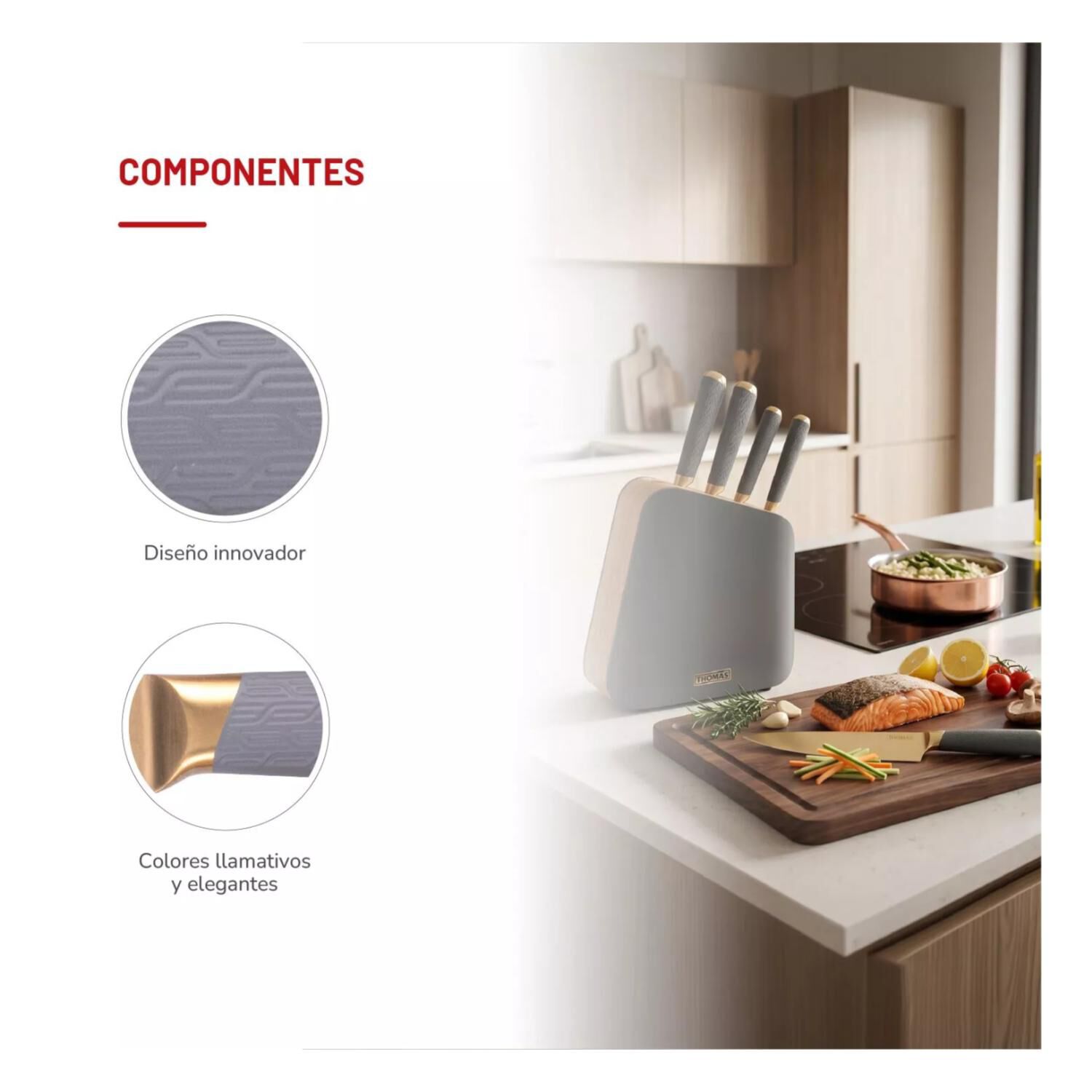 Set Cuchilleria 6pcs Acero Inoxidable Th-mt06gd Thomas image number 2.0