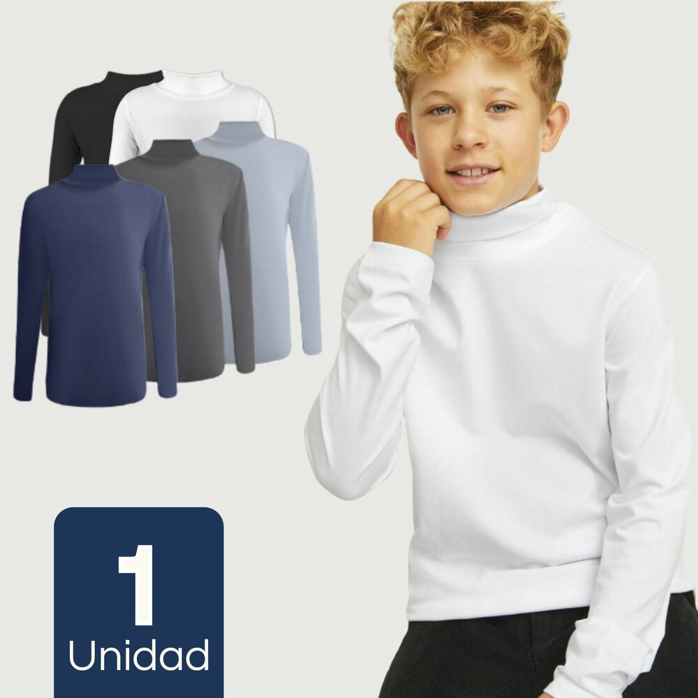 Camiseta Polera Beatle Bambú Manga Larga Niño Primera Capa Surtido image number 0.0