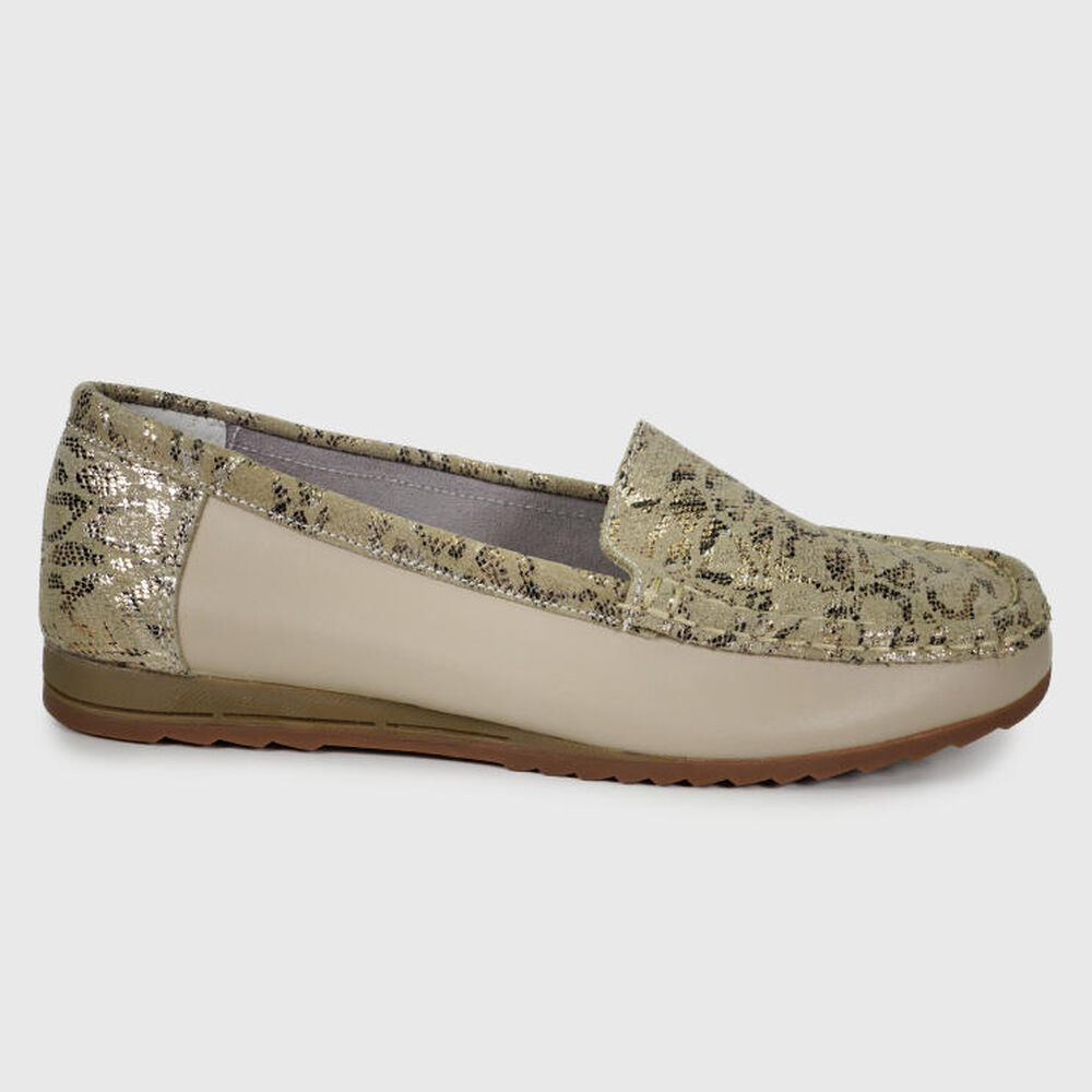 Mocasín Cuero Ethel Dorado Snake image number 2.0