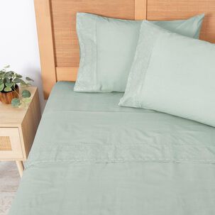 Sabana Broderie Geo King Verde