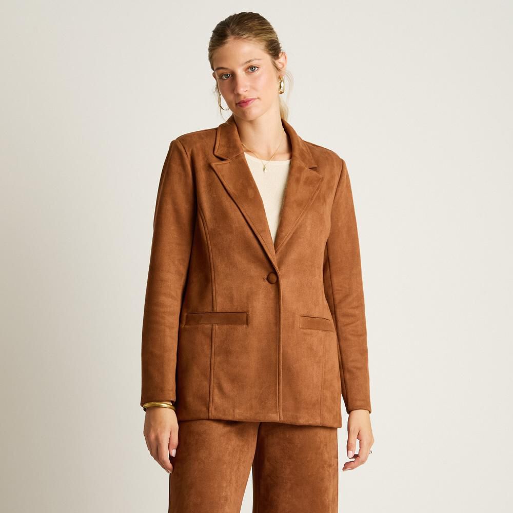 Blazer Manga Larga Cuello Solapa Mujer Lorenzo Di Pontti image number 0.0