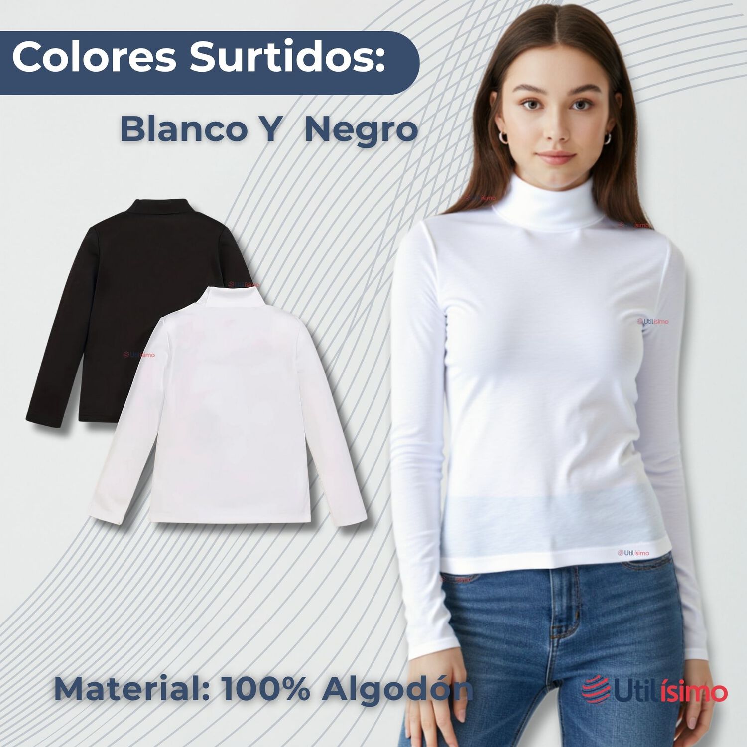 Pack 6 Camisetas Beatle Algod&oacute;n Primera Capa Juvenil Ni&ntilde;a Polera Surtidos image number 1.0