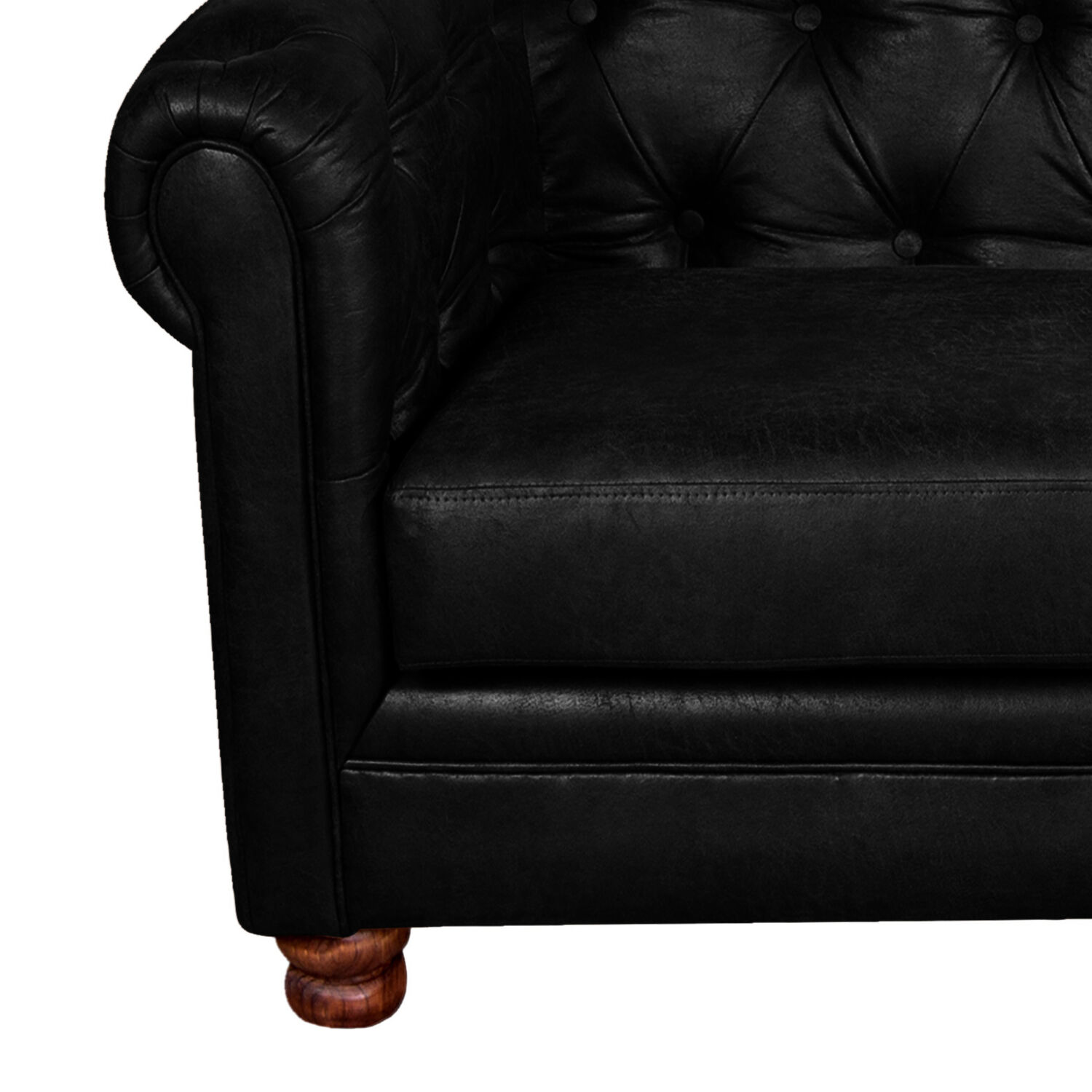 Sofa Florencia 2c Cuero Colorado Negro image number 2.0