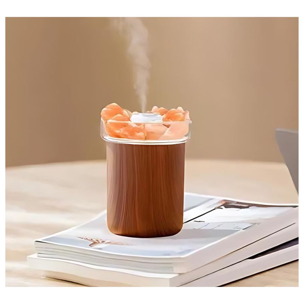 Pack Humidificador Piedras Sal + 12 Esencias Marron Oscuro image number 2.0