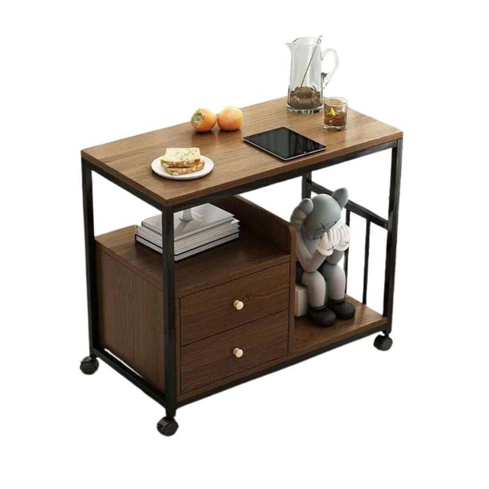 Mesa Auxiliar Con Cajones Mueble Multiuso Estaci&oacute;n De Caf&eacute; image number 0.0