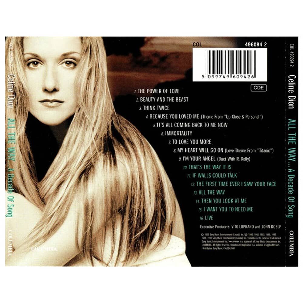 Celine Dion - All The Way...a Decade Of Song | Cd image number 1.0