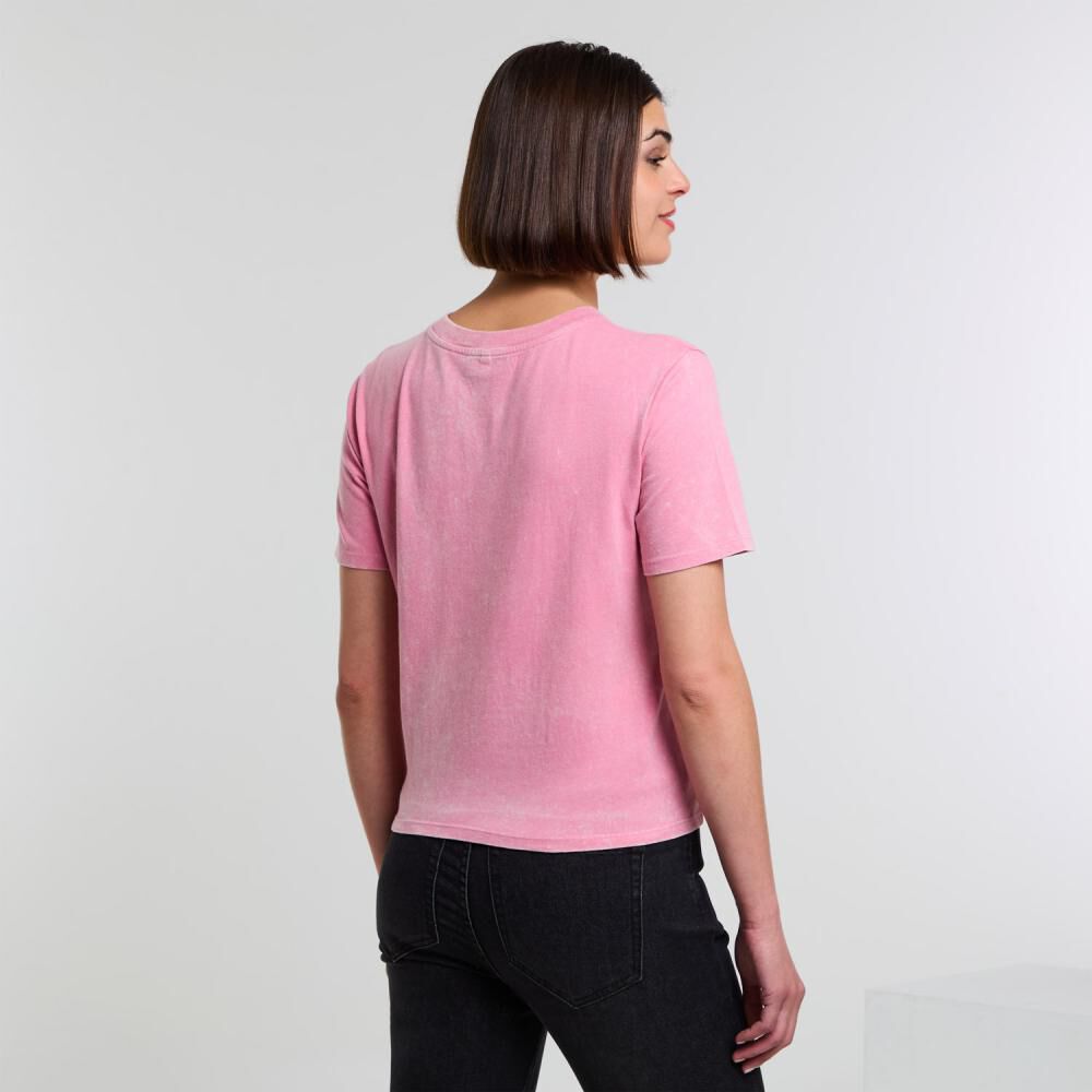 Polera Vintage Manga Corta Cuello Redondo Mujer Rolly Go image number 3.0
