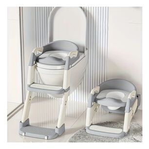 Asiento De Ba&ntilde;o Plegable Multifuncional 3 En 1 Infantil Gris