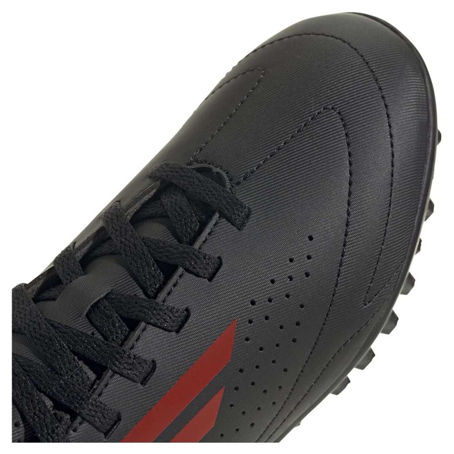 Zapatilla F&uacute;tbol Ni&ntilde;o Adidas Deportivo Iii Tf J Negro/rojo image number 7.0