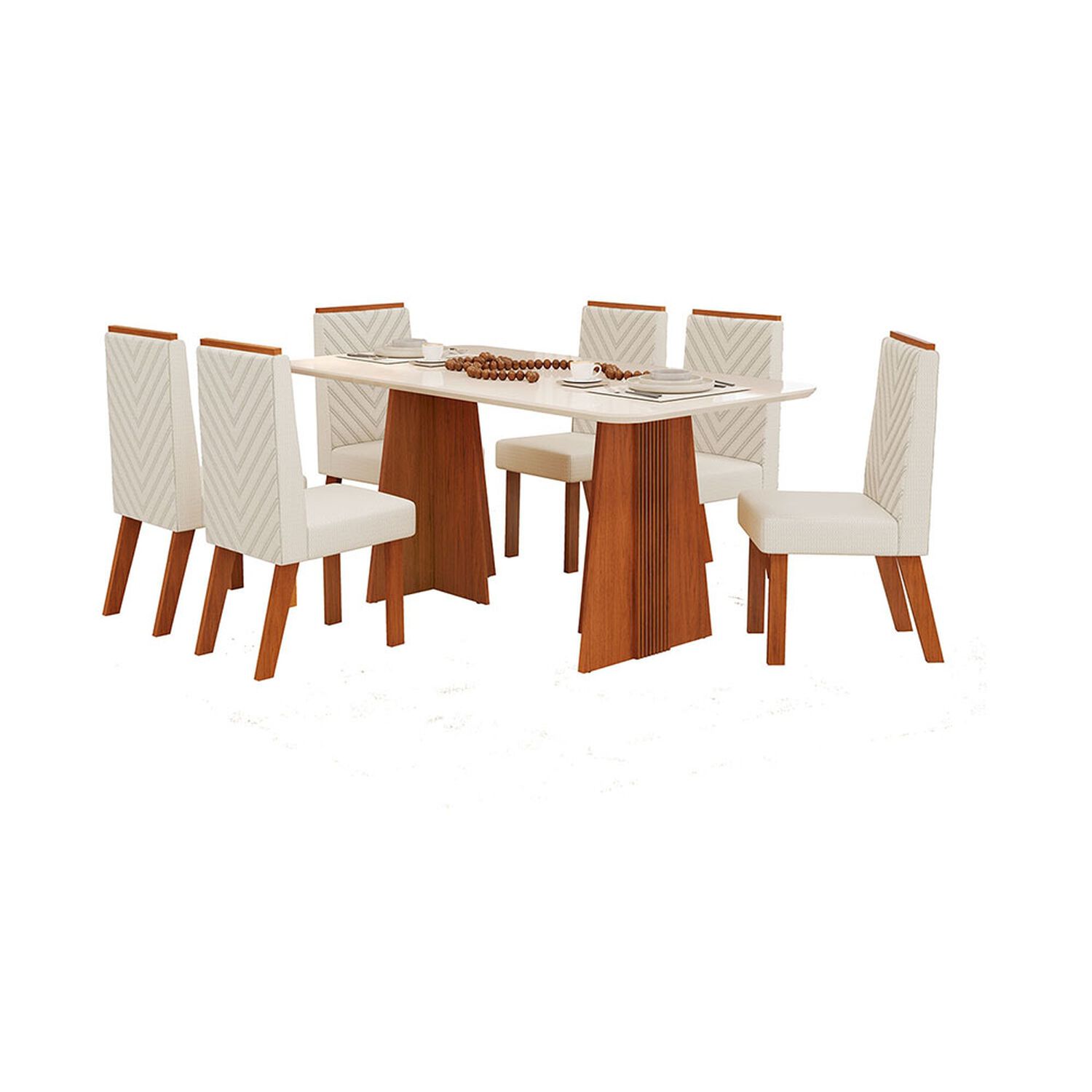 Juego De Comedor Vekkahome Lari / 6 Sillas image number 2.0