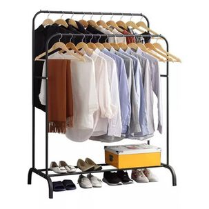 Perchero Organizador Colgante Doble Barra Tendedero Colgador