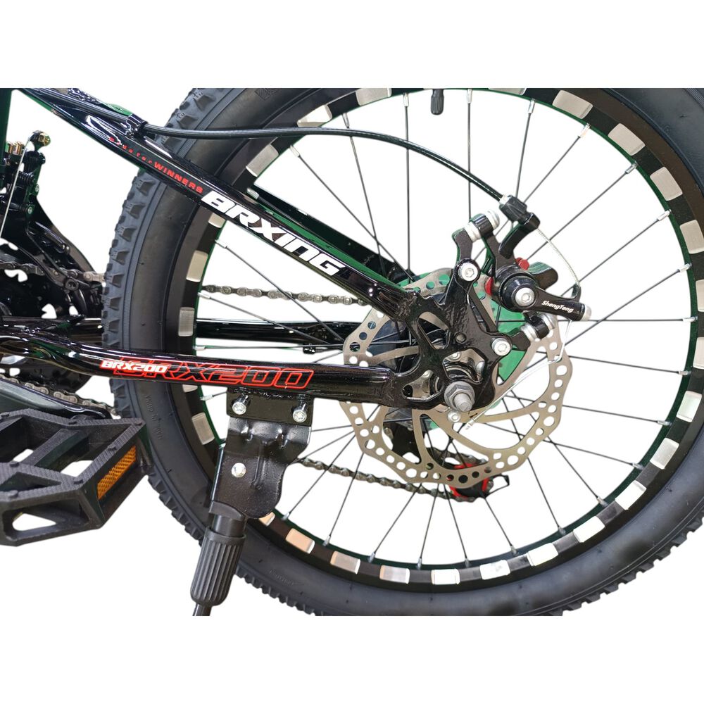 Bicicleta Aro 20 Brxing Su7 Negro Con Freno Disco Y 21 Velocidades image number 6.0