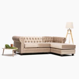 Sof&aacute; Seccional Barra Design Chesterfield / 4 Cuerpos