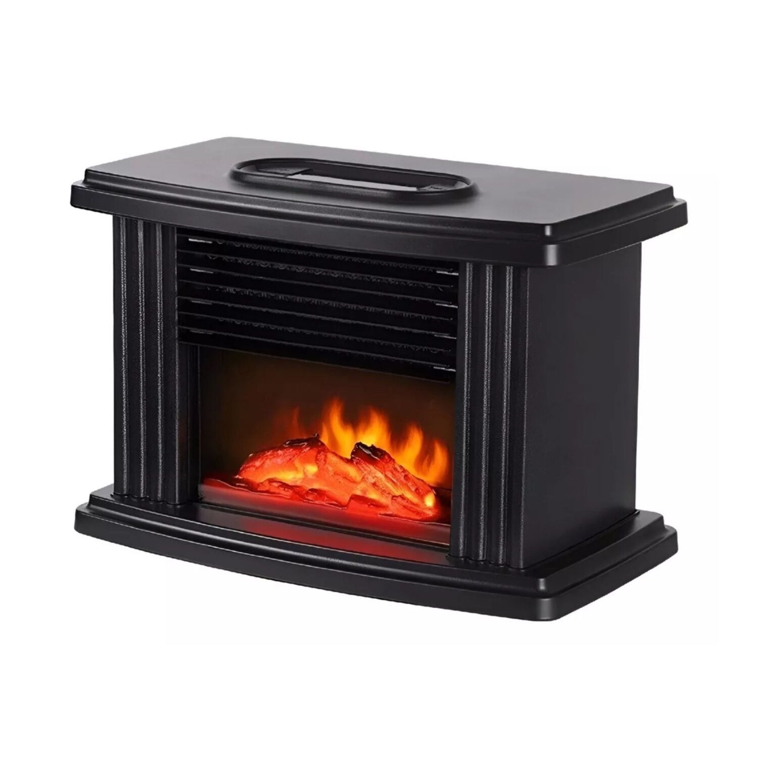 Calefactor Estufa El&eacute;ctrica Termoventilador Dise&ntilde;o Chimenea Negro image number 0.0
