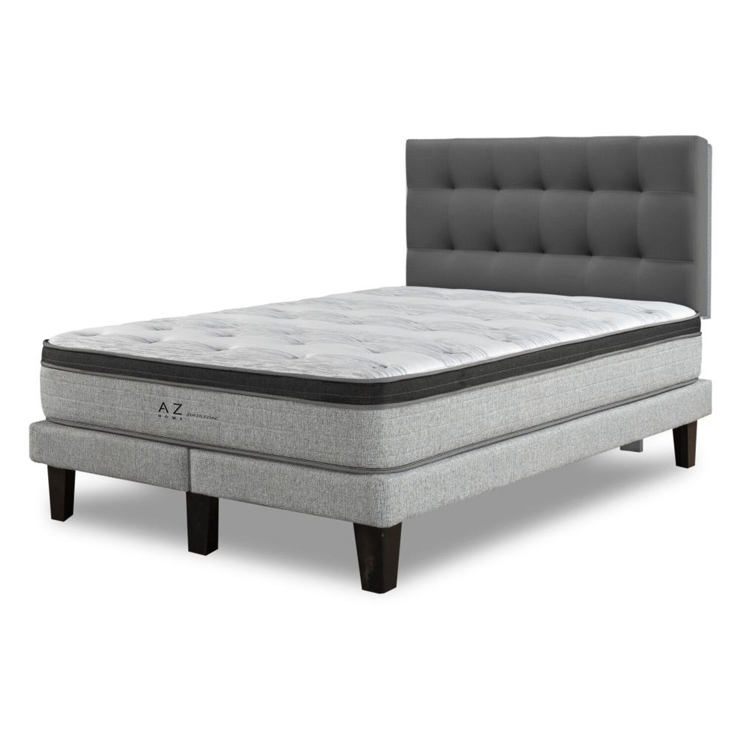 Cama Europea Az Home Boston / 2 Plazas / Base Dividida + Respaldo image number 2.0