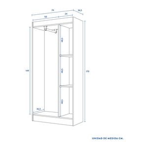 Clóset Cic Pasco / 3 Puertas