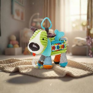Juguete Peluche Animales Sensorial Con Mordedor Y Sonajero Dise&ntilde;o Perrito Ni&ntilde;a Y Ni&ntilde;o
