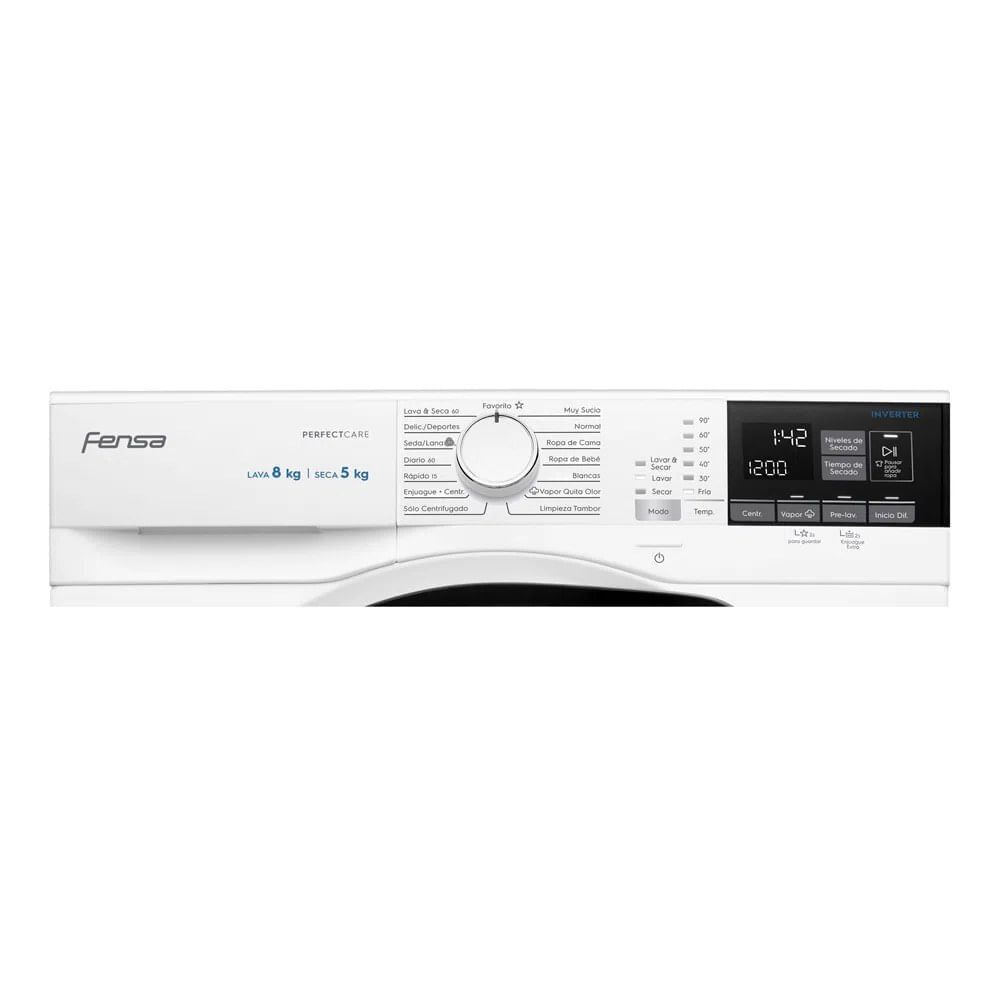 Lavadora Secadora Fensa 8kg Carga Frontal Vapour Care 8wd image number 4.0