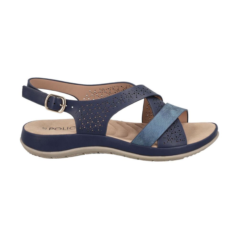 Sandalia Mujer Azul Catalina Police image number 0.0