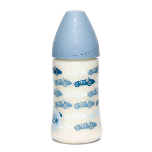Mamadera 270ml Silicona Toys Azul