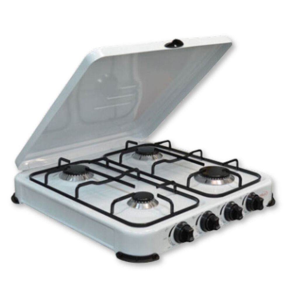 Cocinilla Encimera A Gas 4 Platos Blanca image number 1.0
