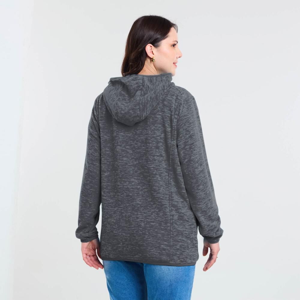 Polerón Polar Melange Cuello Alto Con Capucha Mujer Sexy Large image number 2.0