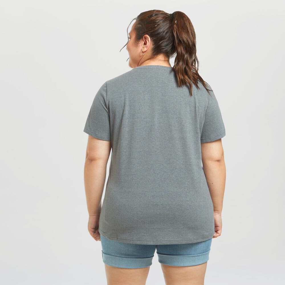 Polera Talla Grande Regular Manga Corta Mujer Sexy Large image number 3.0