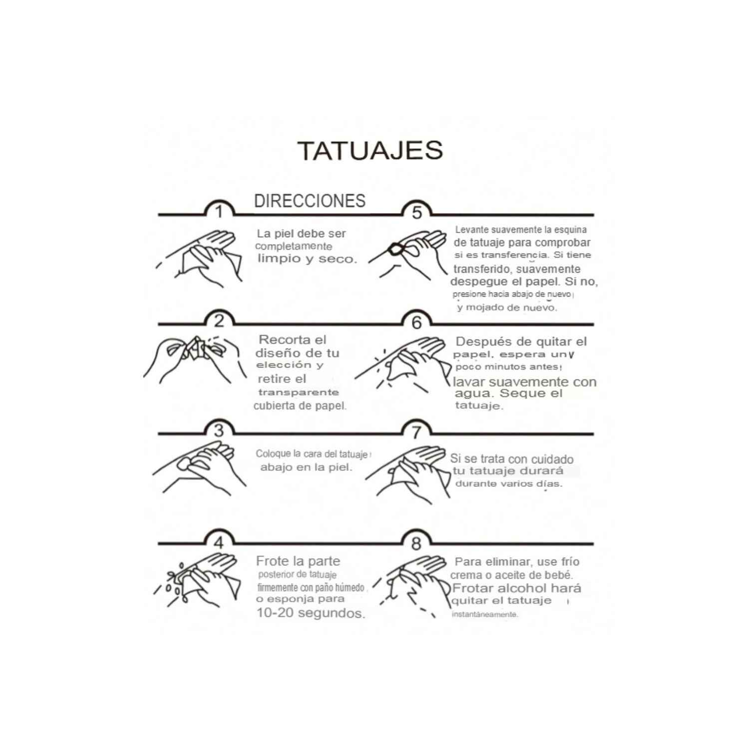 Pegatinas Tatuajes Temporales Impermeables Dise&ntilde;os Top 2024 image number 11.0