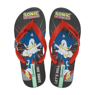Sandalia Infantil Negro/rojo Sonic Lets Ipanema