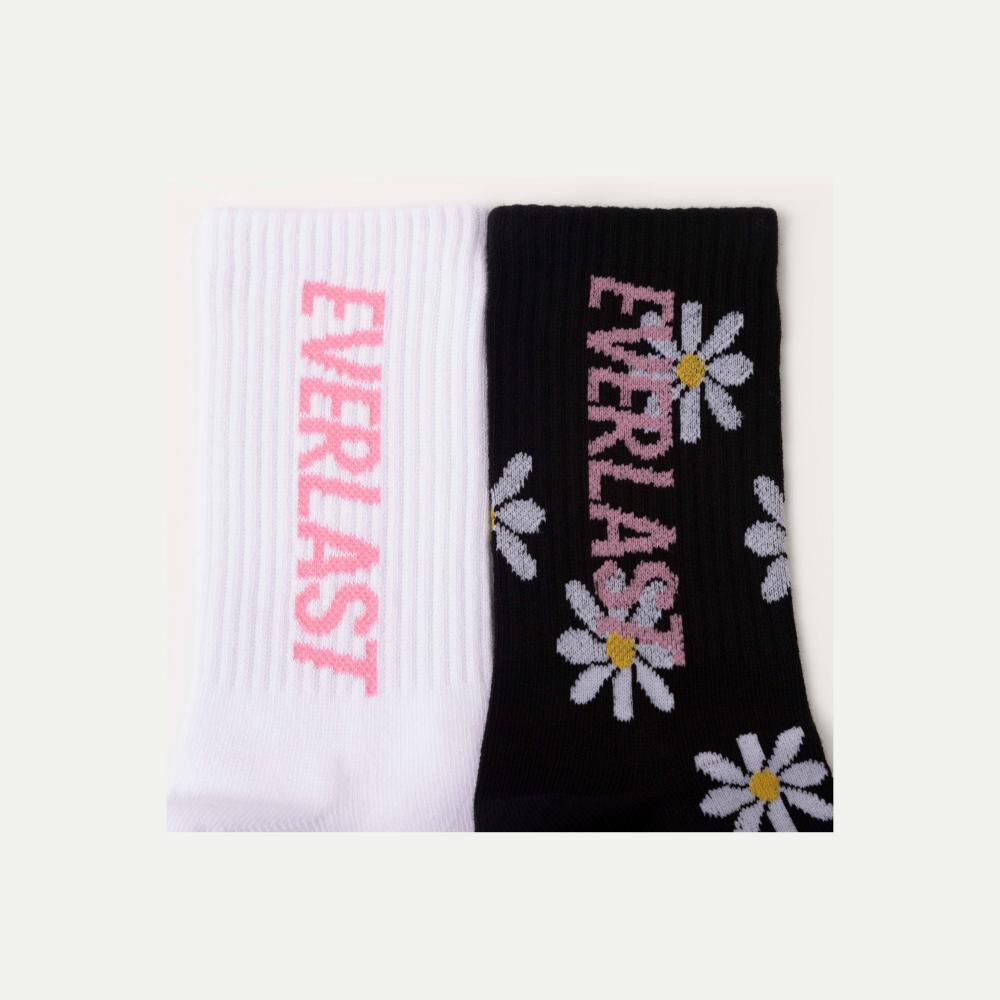 Calcetines Mujer Long Daisies Everlast / 2 Pares image number 2.0
