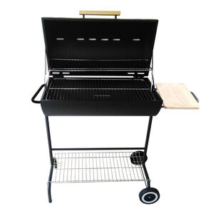 Parrilla a Carbón con Tapa Casaideal + Set de Vasos 6 Pzs + Bandera 60x90 cm