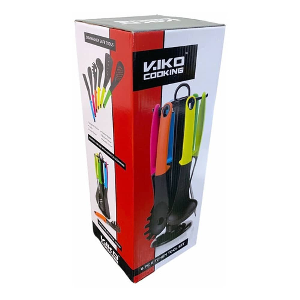 Set 6 Utensilios Espatulas Cuchara Cucharon Cocina image number 2.0