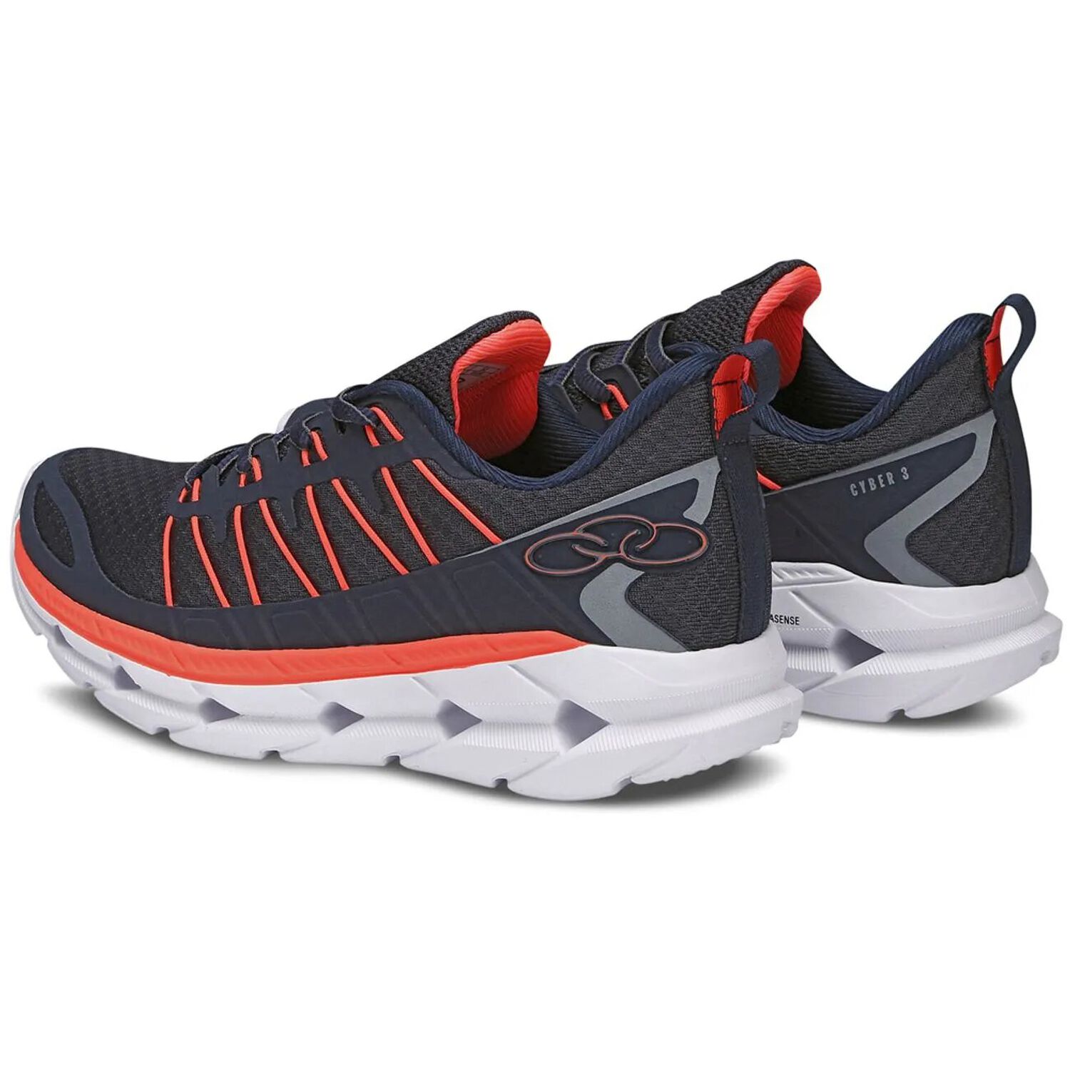 Zapatilla Infantil Cyber 3 Azul/naranja Olympikus image number 2.0