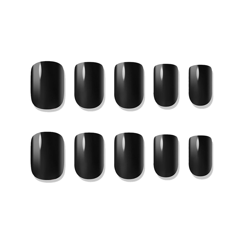 Muzmak - Uñas Press On Zet Black Regular Square 36 U. image number 1.0
