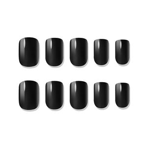 Muzmak - Uñas Press On Zet Black Regular Square 36 U.