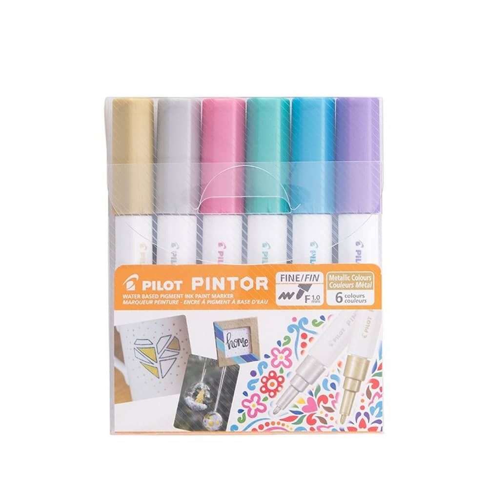 Pintor Set Colores Metalicos Punta Fina image number 0.0