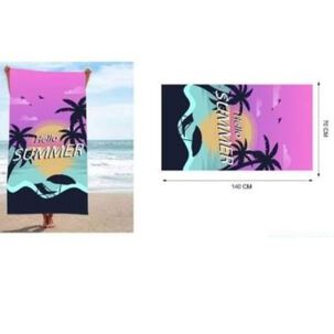 Toalla De Playa Absorbente Para Piscina Camping Playa 70cm X 140cm