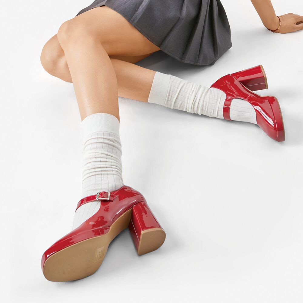 Zapato Mary Jane Tacones Elegante Charol Mujer Weide Yl83 image number 1.0