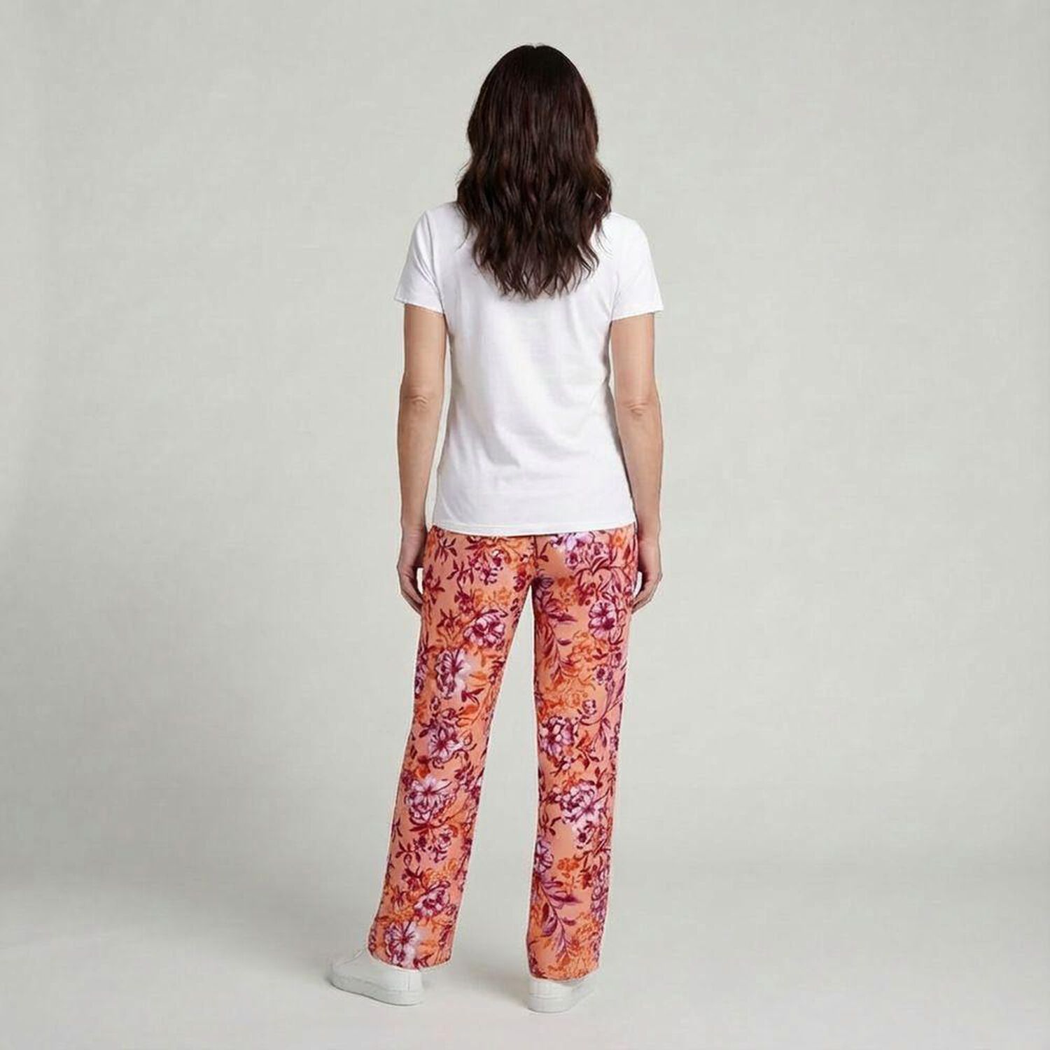 Pantal&oacute;n Full Print Tiro Medio Palazzo Mujer Geeps image number 1.0