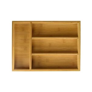 Organizador De Cubiertos Multiusos Cubiertero De Bambú