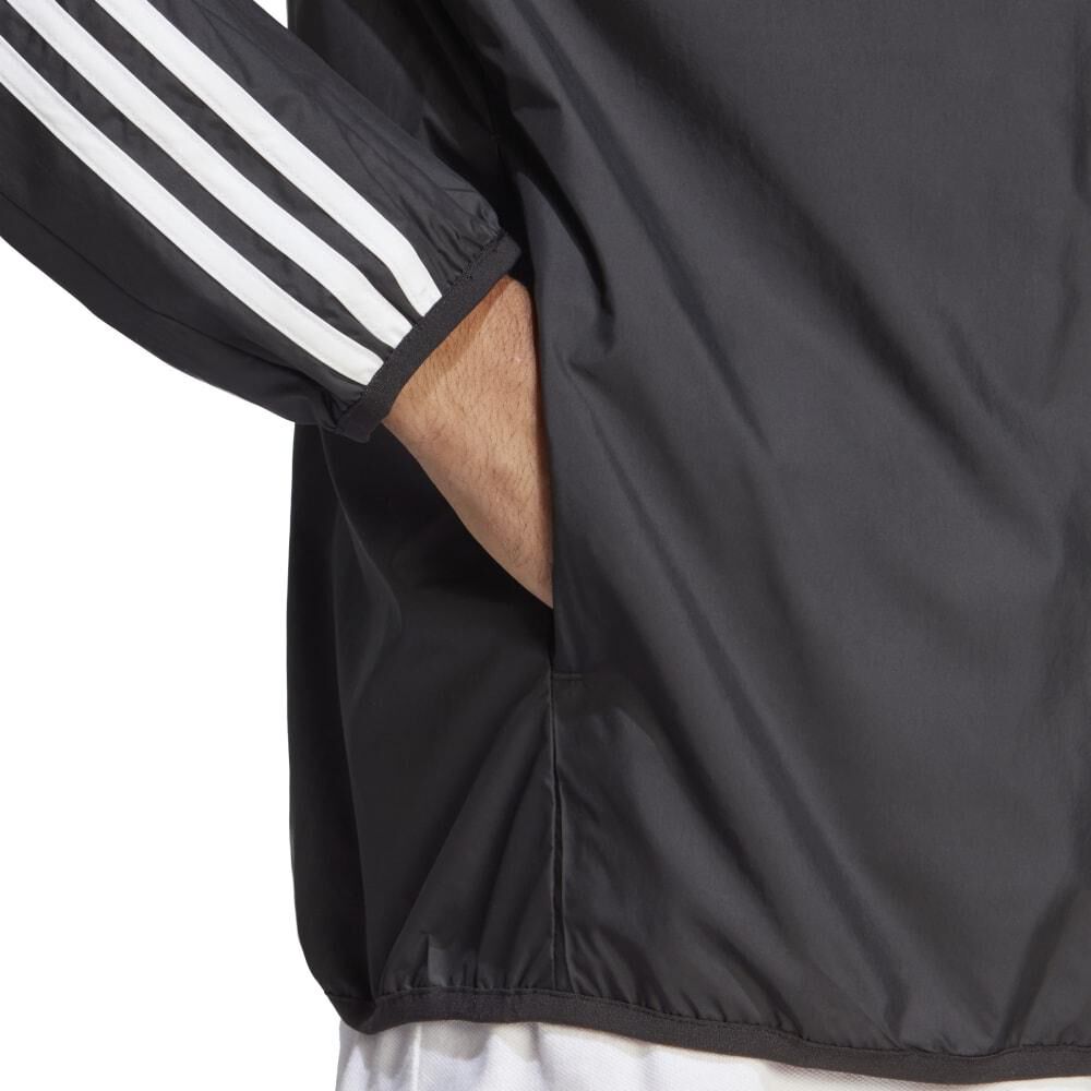 Cortavientos Con Capucha Hombre Essentials 3 Tiras Adidas image number 4.0