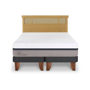 Cama Europea Cic Balance / King / Base Dividida + Respaldo