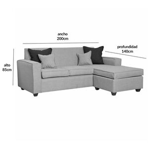 Sofá Seccional Black Factory Berta Modular / 4 Cuerpos