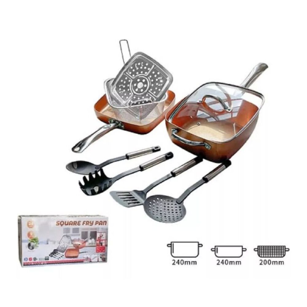 Juego De Sartenes Antiadherente 9pcs Y Utensilios De Cocina image number 2.0