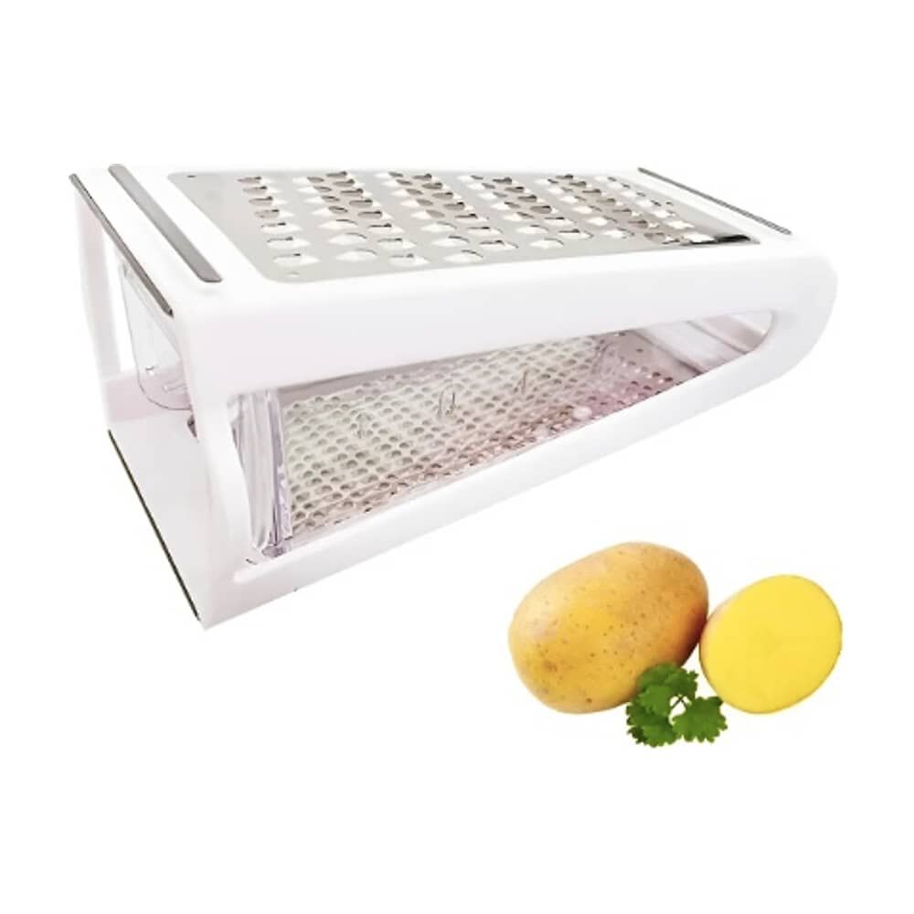 Rallador De Cocina De Mesa Con Recipiente Contenedor image number 2.0