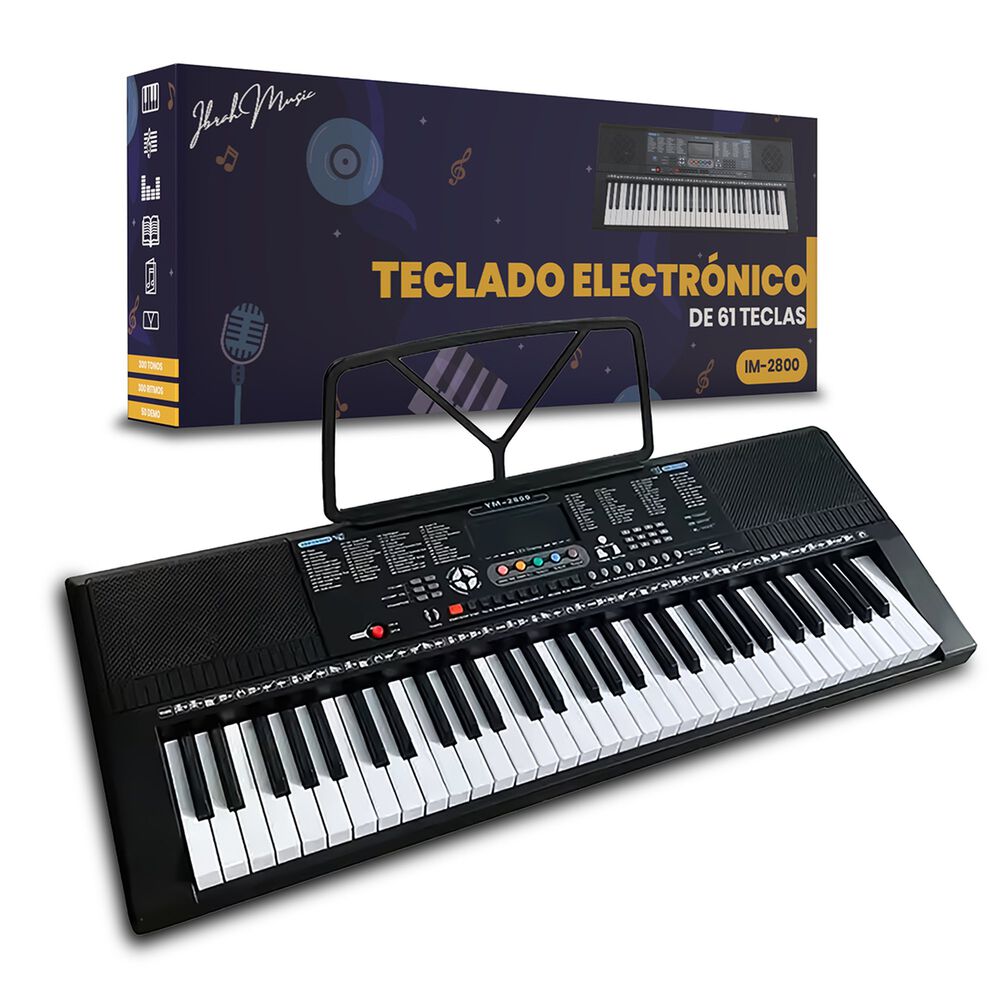 Piano El&eacute;ctrico Yongmei 61 Teclas Teclado Musical Usb image number 0.0