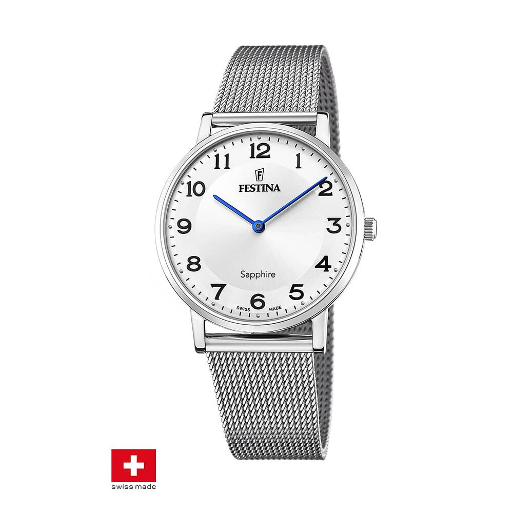 Reloj F20014/5 Festina Swiss Blanco Hombre Swiss Made image number 0.0