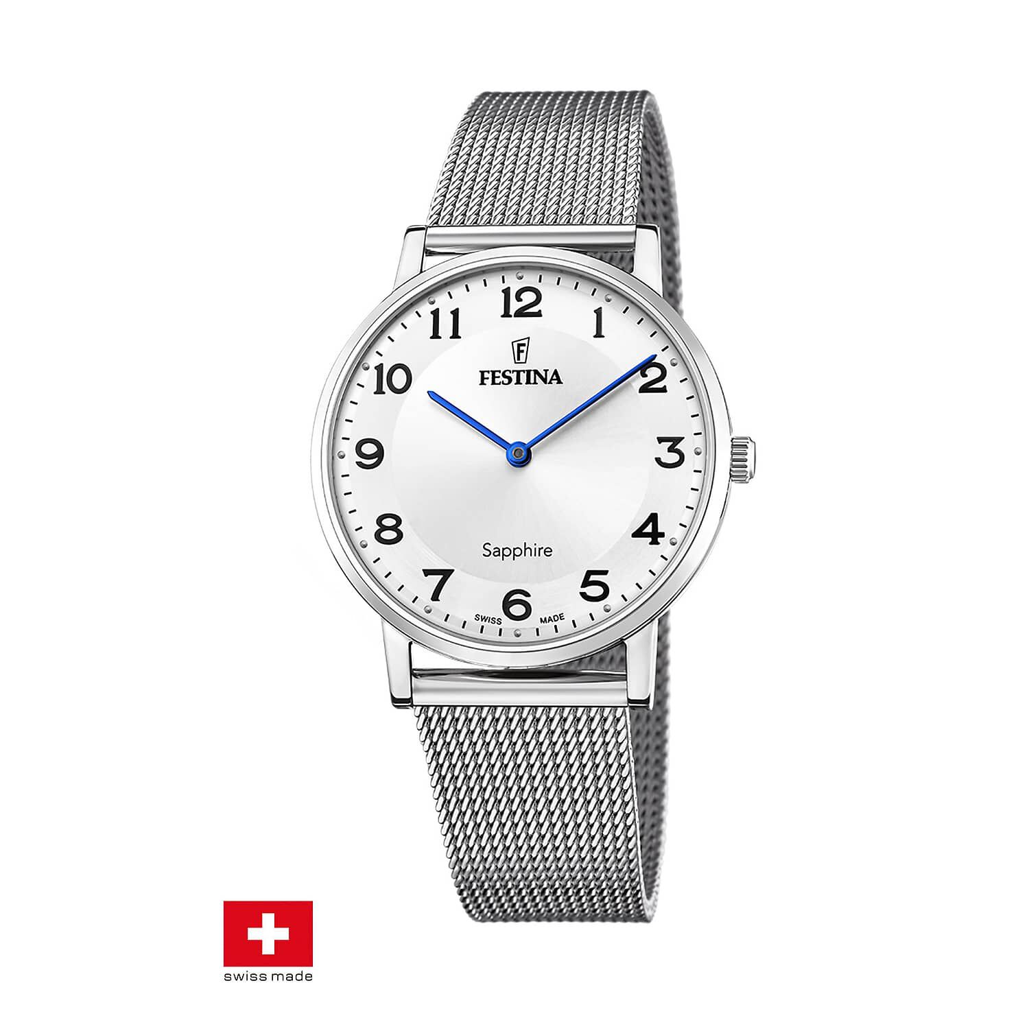 Reloj F20014/5 Festina Swiss Blanco Hombre Swiss Made image number 0.0