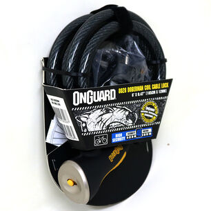 Candado Onguard Llave Espiral Doberman 185cmx10mm