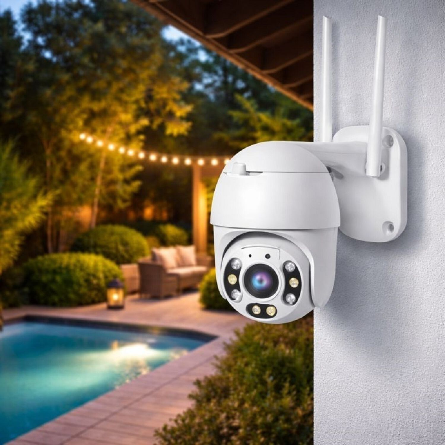 Camara Inteligente 360&deg; Wifi-alarma-audio-voz -fhd Vision Nocturna image number 1.0